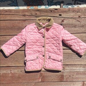 Ralph Lauren Pink Quilted Kids Puffer Jacket